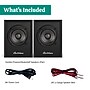 Electrohome Huntley Powered Bookshelf Speakers with Built-in Amplifier, 3" Drivers, Bluetooth 5, RCA/Aux - Black~#|#~4B5D9670-DF41-45AF-8B760C76802688AD_sc7