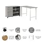 Bush Business Furniture Hustle 48"W Computer Desk and Storage Cabinet with Drawers and Shelves, Platinum Gray (HUS007PG)~#|#~4B5E83FC-2303-4FE2-A953404692ED2F10_sc7