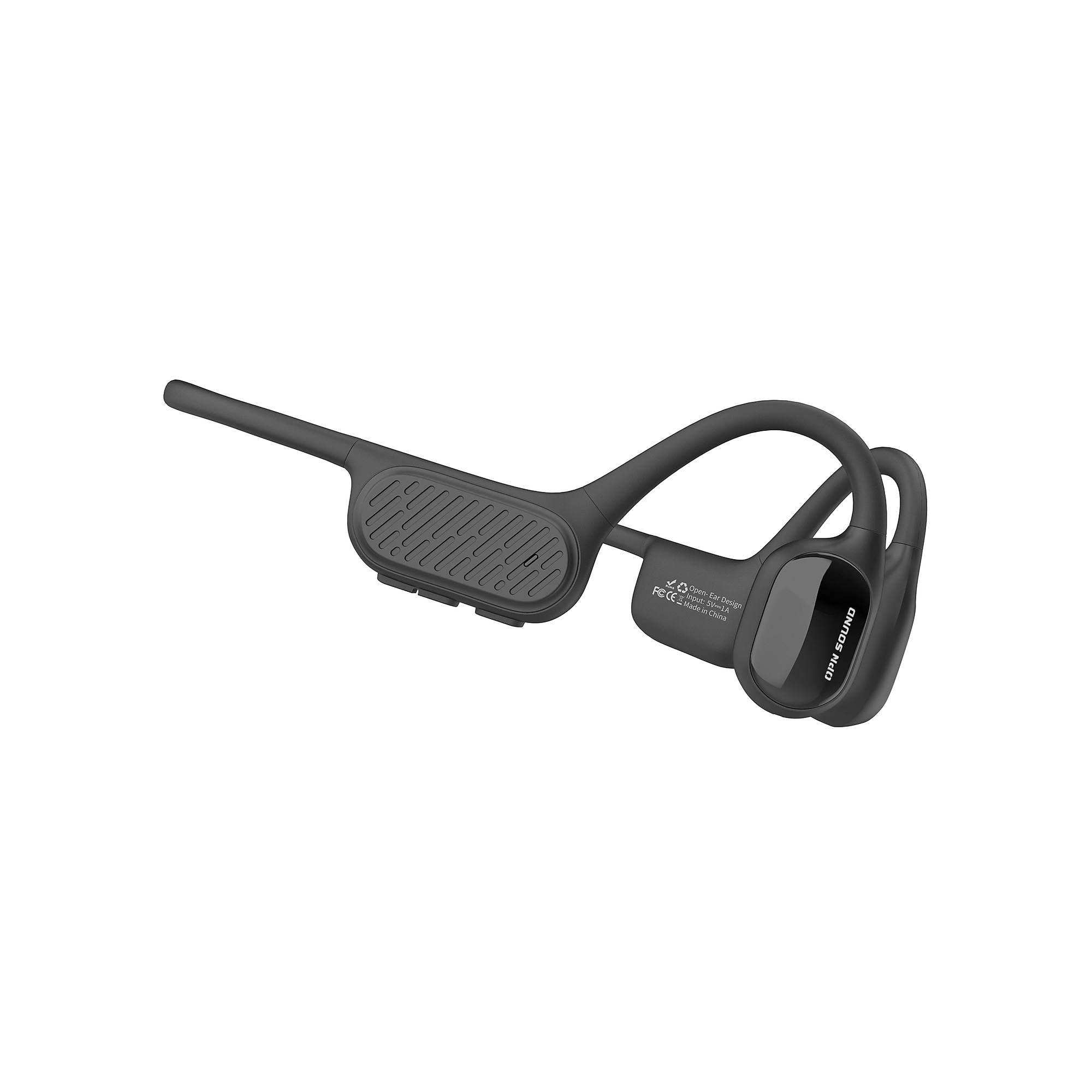 OPN Sound Swym+ True Wireless Bone-Conduction Waterproof Neckband Headphones with Microphone, Bluetooth, Black (OS7000BL) Sansujyuku sansujyuku.com