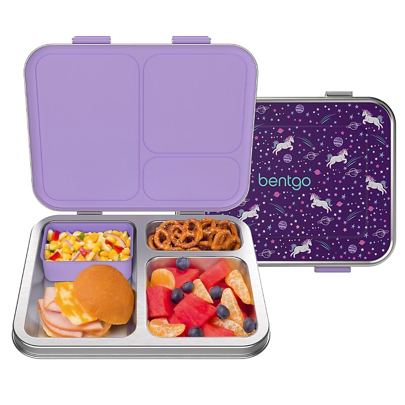 Bentgo Kids Prints Lunch Box, Unicorn (BGSTLPT-UNI) image 1