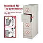 Staples Commercial 4 File Drawer Vertical File Cabinet, Locking, Gray, Letter, 26.5"D (13445D)~#|#~4B63F3B0-69C8-4489-A53A194FC45CA760_sc7