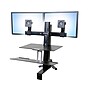 Ergotron WorkFit Dual Adjustable Monitor Mount Kit, Up to 24" Monitor, Black (97-615)~#|#~4B65BF2F-B8FF-4D09-9CFF41E8AC8FD6F5_sc7