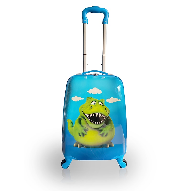 TUCCI RexDino Hardside Carry-On Suitcase, 4-Wheeled Spinner, TSA Checkpoint Friendly, Blue (T0496-RexDino) image 1