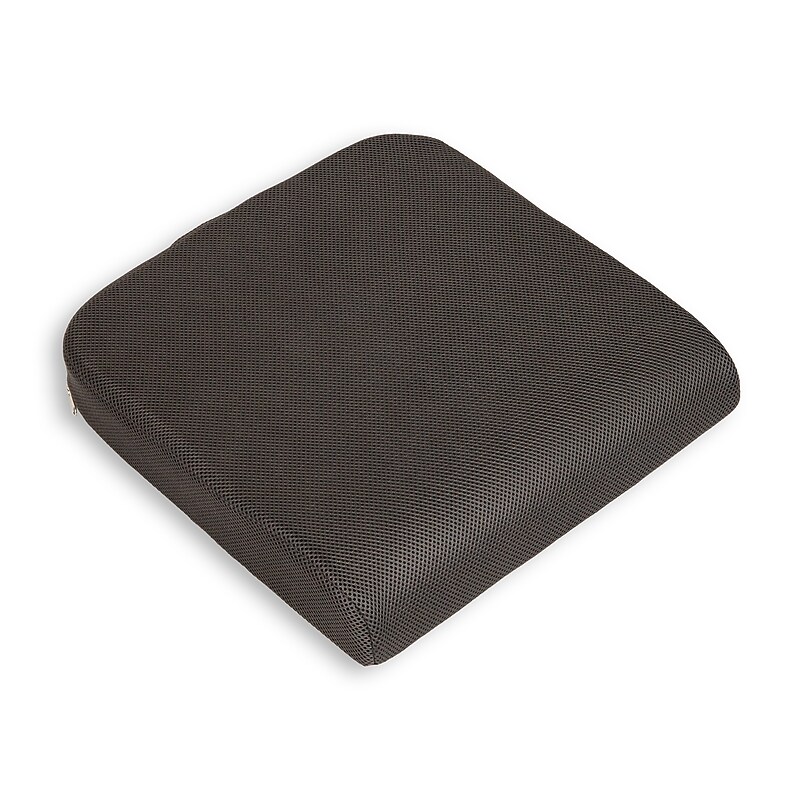 Mind Reader Memory Foam Office Chair Cushion, Black (MEMGEL-GRY) image 1