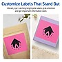 Avery Laser/Inkjet Rectangle Multipurpose Labels, 3" x 3.75", Bright Pink, 120/Pack (94248)~#|#~4B6BE752-5AE7-4824-B55A08E7645AF83D_sc7