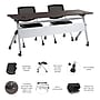 Bush Business Furniture Envision 72"W Foldable Training Room Table with 2 Chairs, Storm Gray (NVS008SG)~#|#~4B700415-6B49-4425-B9115899CB0AC2A7_sc7