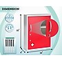 Viva Comfort Steel Medical Storage Cabinet with Dual Key Lock, 1.16 cu. ft. (999-06-RED)~#|#~4B703C1B-022F-4CC1-85399C918F425F03_sc7