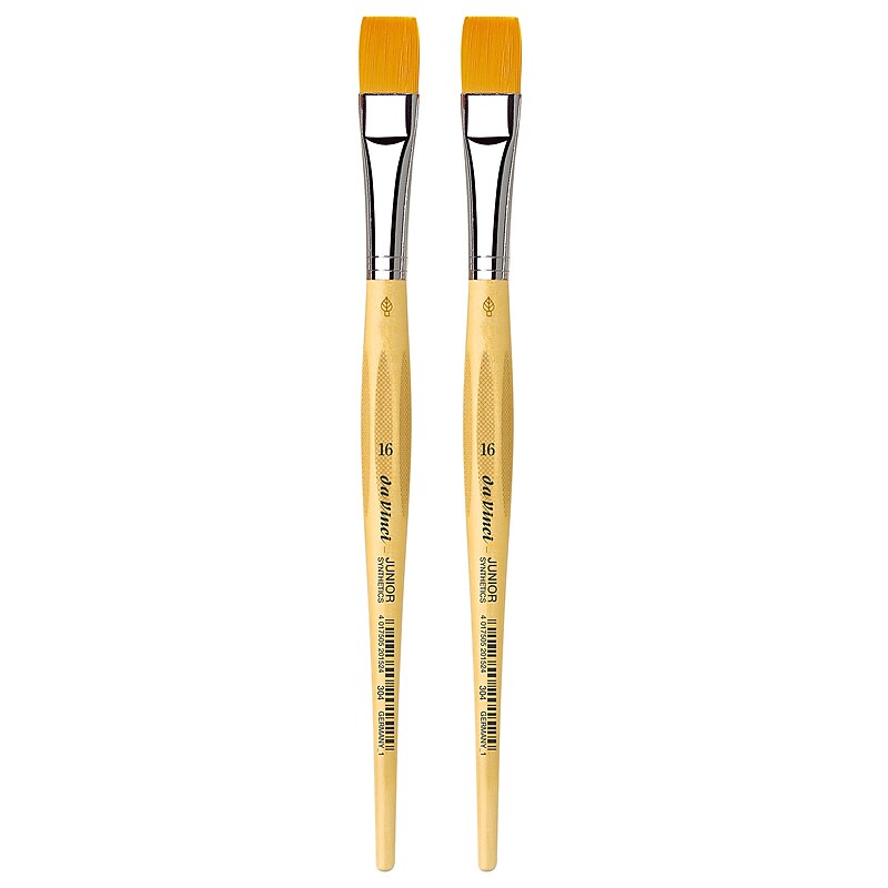 da Vinci JUNIOR Synthetics Tempera Synthetic Bristle Round, Size 16 Student Brush, 2/Pack (DVXVA30416-2) image 1