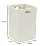Household Essentials 23-Gallon Hamper, Polyester, Cream (5642-1)~#|#~4B758D54-DCE7-4479-84CB9EAF91487F0C_sc7