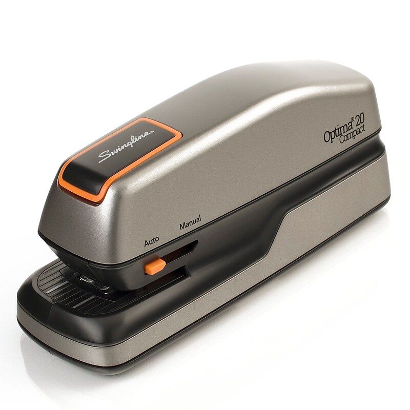 Swingline Optima 20 Electric Stapler, 20-Sheet Capacity, Gray/Silver (48207) image 1