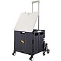Dbest Stair Climber Quik Cart Swing Lid Four Swivel Wheeled Rolling Crate Teacher Utility, Grey (01-952)~#|#~4B79EF5D-0C07-4F99-90897C4A8EF0826B_sc7