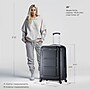 InUSA Pilot 28" Hardside Suitcase, 4-Wheeled Spinner, TSA Checkpoint Friendly, Black (IUPIL00L-COA)~#|#~4B7A5DC4-E003-4281-AFB055DC3A5560D5_sc7