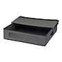 Household Essentials 74.8 Quart Wreath Storage Box with Lid, Fabric, Gray (52582-1)~#|#~4B7F3D6A-8EC4-49B4-A80ECB5D5317B2CA_sc7