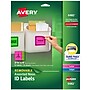Avery Sure Feed Laser/Inkjet ID Labels, 3-1/3" x 4", Assorted Neon, 72 Labels/Pack (6482)~#|#~4B815BDC-2E5C-4EC3-AF2C0E8DEBCE0F56_sc7