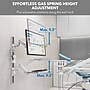 Mount-It! MedHub Wall Mounted, Flexible Workstation With WallTrack for Monitors up to 43", Matte White (MI-16002)~#|#~4B848E0B-B08C-4418-BDC83B919DF15F04_sc7