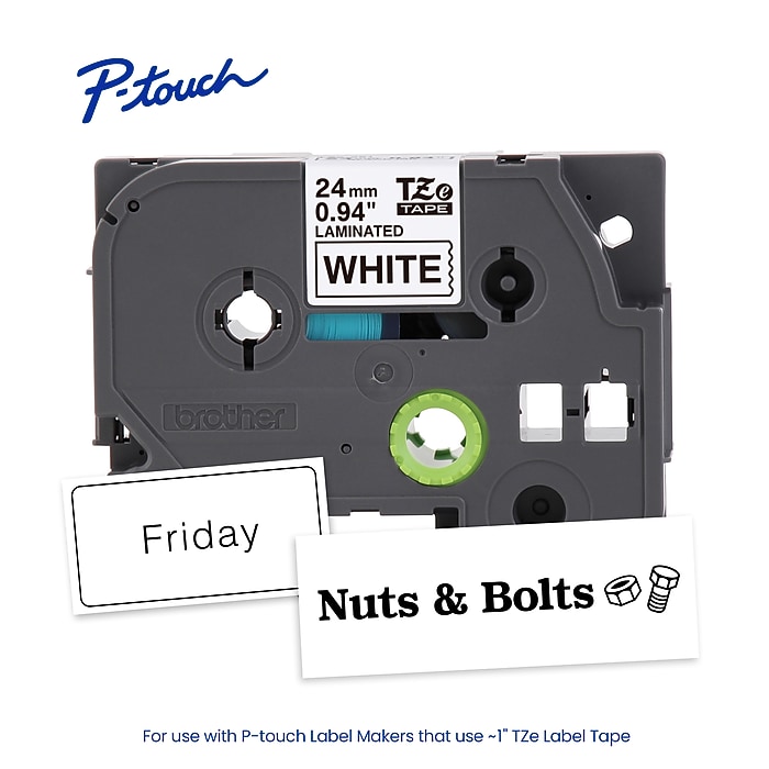 Brother P-touch Laminated Label Tape, 1