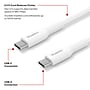 Staples TECH USB-C to USB-C Charging Cable, 3.3 ft., 480 Mbps, White (ST62334)~#|#~4B8A8944-83CE-4EB9-AF35FDBA19A76ED7_sc7