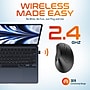 Delton Wireless Ergonomic Mechanical Keyboard with Wrist Rest and Vertical Computer Mouse, Black (DKME450PKT1)~#|#~4B8AADA4-DC2B-4428-9F149ADA8E8E791F_sc7