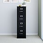 Staples Commercial 4-Drawer Vertical File Cabinet, Locking, Letter, Black, 22"D (22337D)~#|#~4B8BCB2D-908A-413D-A8150B14448B988A_sc7