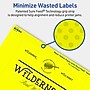 Avery Rectangle Multipurpose Labels, 5" x 6", Neon Yellow, 80/Pack (94257)~#|#~4B9157F6-FFAD-41C1-B6ED697508A5AD51_sc7