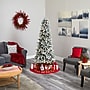 Nearly Natural 6.5' Flocked British Columbia Mountain Fir Artificial Christmas Tree in Decorative Planter (T1576)~#|#~4B930DF4-2F8E-435A-99B019F8A19D3DD6_sc7