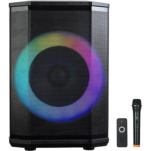 Supersonic IQ-6708DJBT Portable Bluetooth Speaker System, Black