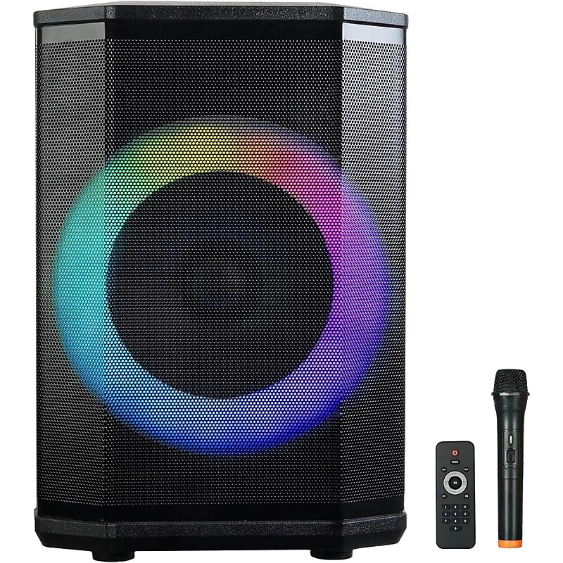 Supersonic IQ-6708DJBT Portable Bluetooth Speaker System, Black, (IQ-6708DJBT) image 1