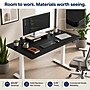 Uncaged Ergonomics Rise Up 60"W Electric Adjustable Bamboo Standing Desk, Black/White (RUWBK)~#|#~4B97DAFE-2D6D-4530-A91FBD91BA868B0F_sc7