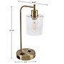 Lavish Home 16.14" LED Table Lamp with USB Ports, Gold (72-LMPDKIND-1G)~#|#~4B993FC9-6CB2-4661-ACAE3607E78CFF6F_sc7