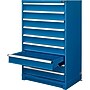 Global Industrial Modular Drawer Cabinet, 9 Drawers, w/Lock, 36"W x 24"D x 57"H, Blue~#|#~4B99A47D-52A8-4B5B-AAE9B85512191FAF_sc7