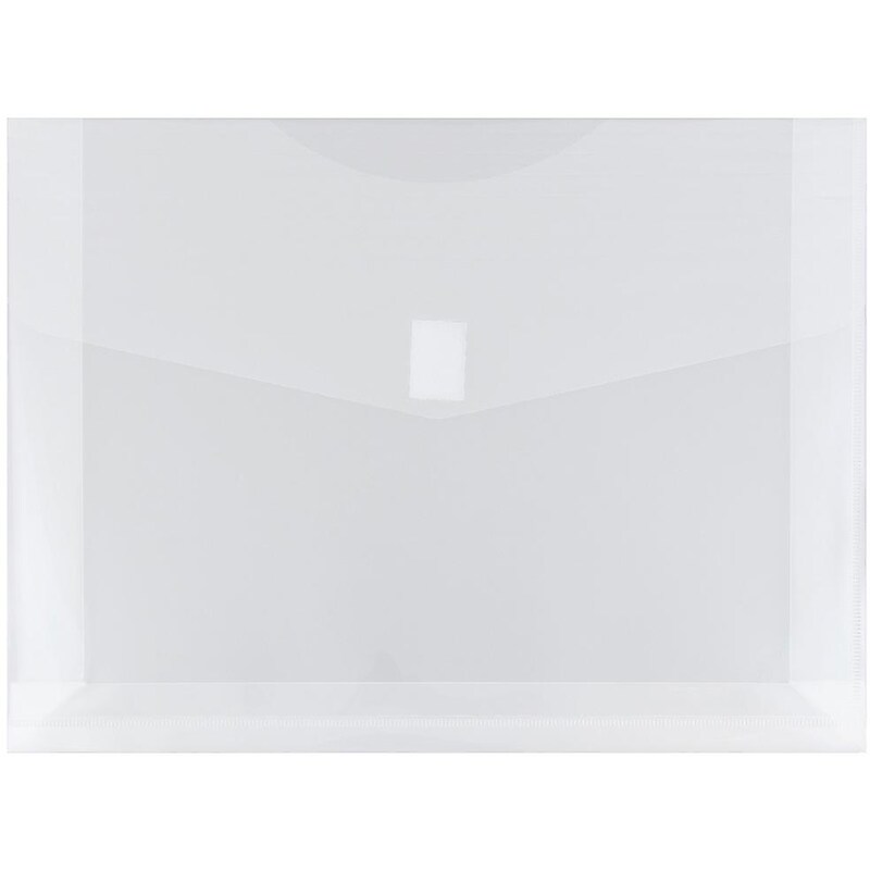 JAM Paper Premium Plastic Document File, Letter, Clear, 3/Pack (218V2CLX3) image 1