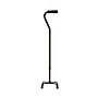 Medline Small Base Aluminum Quad Canes, Black, 2/Pack (MDS86222W)~#|#~4BA83A20-830F-45DC-BDA153F118603775_sc7