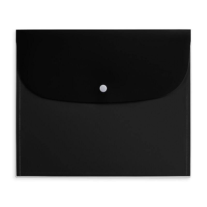 Staples Plastic Filing Envelope with Snap Closure, Letter Size, Assorted Colors (TR51798) image 1