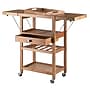 Winsome Barton 3-Shelf Wood Mobile Kitchen Cart with Lockable Wheels, Natural (80434)~#|#~4BB0C1C1-E9AC-4438-AEEABC8D9A680054_sc7