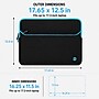 Vangoddy 17" Laptop Sleeve, Black/Blue (NBKLEA255)~#|#~4BB3D5AA-01B3-456A-A74C467CEBE06546_sc7