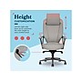 La-Z-Boy Vannes Ergonomic Polyurethane Swivel Executive Chair, Gray (60101-GRY)~#|#~4BB75F44-BB7C-4D95-9490C4A49FB61A0F_sc7