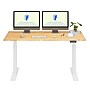 FlexiSpot E7COMMERCIAL 60''W Electric Height Adjustable Standing Desk, Bamboo/White (E7WCOM6030-LBZB)~#|#~4BB99B38-7CA1-4FE4-A8F9A6CCE1FA889F_sc7