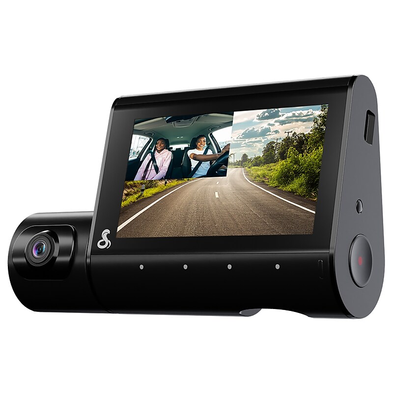 Cobra SC 220C Front 1440p & Interior 1080p Smart Dash Cam with GPS, Wi-Fi & microSD Card, Black (SC220C) image 1