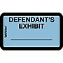 Tabbies Defendant's Exhibit Pre-Printed Labels, 1" x 1-5/8", Blue, 252 Labels/Pack (58093)~#|#~4BBB7B23-BA1B-4FDA-98B65E0F4ABAB83D_sc7