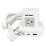 RAYOVAC 5-Outlet 3-USB Port Power Cube Surge Protector with Flat Plug, 5-ft., 540 Joules, White (SS-P927)~#|#~4BBEB976-6A9D-47B2-ADE87AF6353680BD_sc7