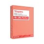 Staples Pastel 30% Recycled Color Copy Paper, 20 lbs., 8.5" x 11", Salmon, 500/Ream (14783)~#|#~4BBF05EA-67A6-43F0-B639B88701B90837_sc7