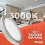 Bulbrite 5" Round 10.3-Watt 3000K LED Flush Mount Light, 850 Lumens, Nickel (773602)~#|#~4BC101C7-B403-4090-9BFD7BB76B0A0AB8_sc7