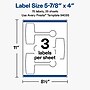 Avery Laser Sealing Labels, 5-7/8" x 4", White, 75 Labels/Pack (19479370813)~#|#~4BC3757F-2988-4562-A95BCA6F6FEE61C8_sc7