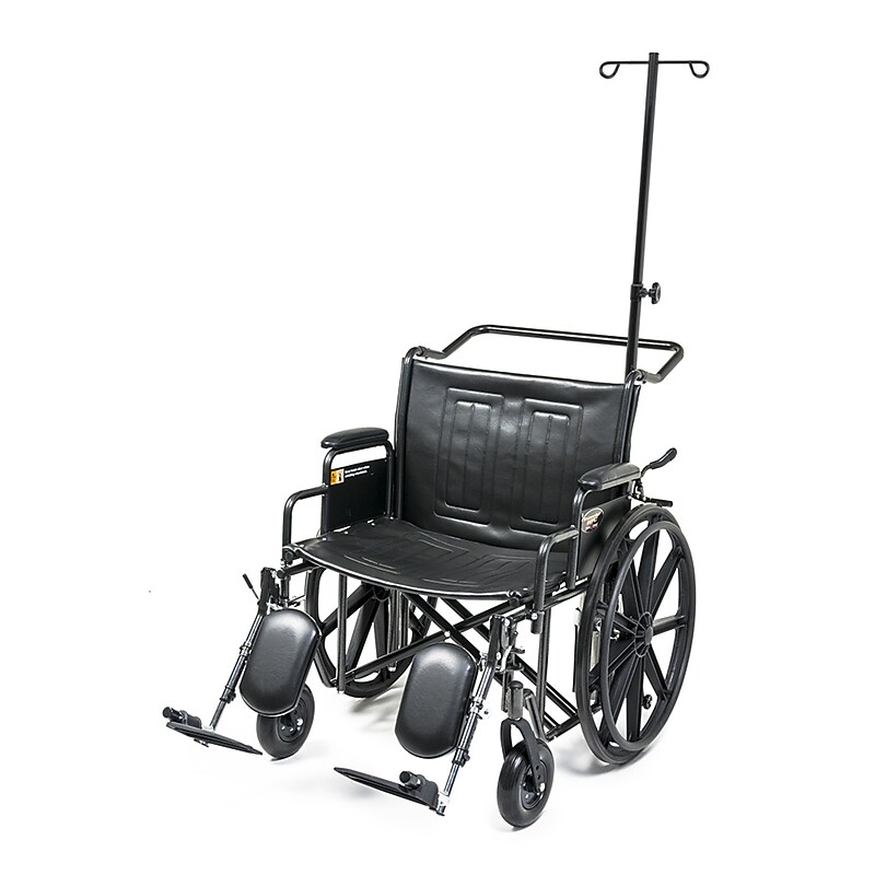 Everest & Jennings HTC Wheelchair, 20" x 18", Desk Arm, Elevating Legrest (3J010330) image 1