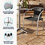 Flash Furniture Lila Indoor-Outdoor Table Set with 2 Chairs, 31.5" x 31.5", Aluminum/Black (TLH32SQ020BKCH2)~#|#~4BC7EB2F-3F8D-4083-8E024650280F098E_sc7