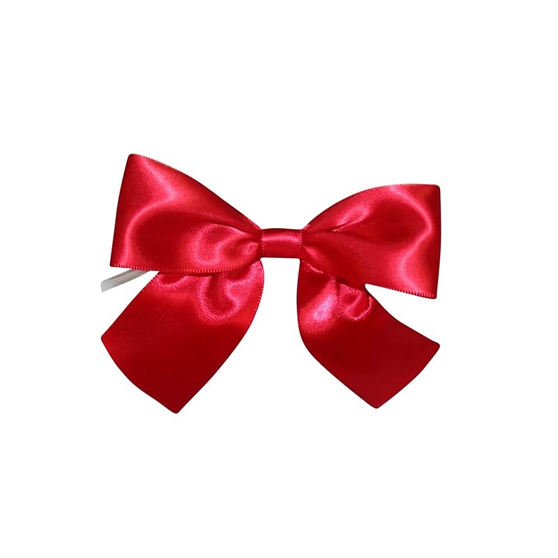 JAM Paper Satin Bows, Scarlet Red, 50/Pack (52640349223) image 1