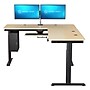 VersaDesk PowerLift 60"W Electric L-Shaped Adjustable Standing Desk, Maple/Black (PLLSD6060-BM-APP)~#|#~4BCA0368-0E54-49EC-802D50259DB25E4F_sc7