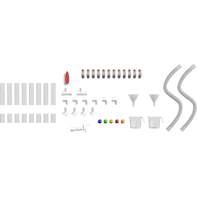 Flash Furniture Bright Beginnings Pipe Builder Set for Modular STEAM Walls (MK-ME14788-GG) image 1