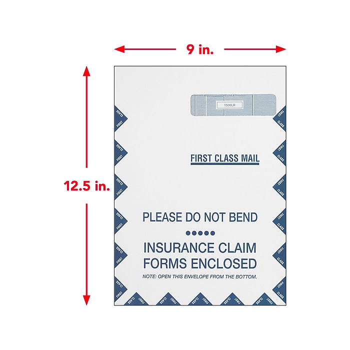 ComplyRight CMS-1500 Jumbo Health Care Billing Envelope, 500/Pack