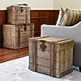 Household Essentials Antiqued Decorative Trunk, Fir/Metal, 3 Pieces, Multi Color (HH9535-1)~#|#~4BD2B840-8791-44A0-80A93B1801E08867_sc7